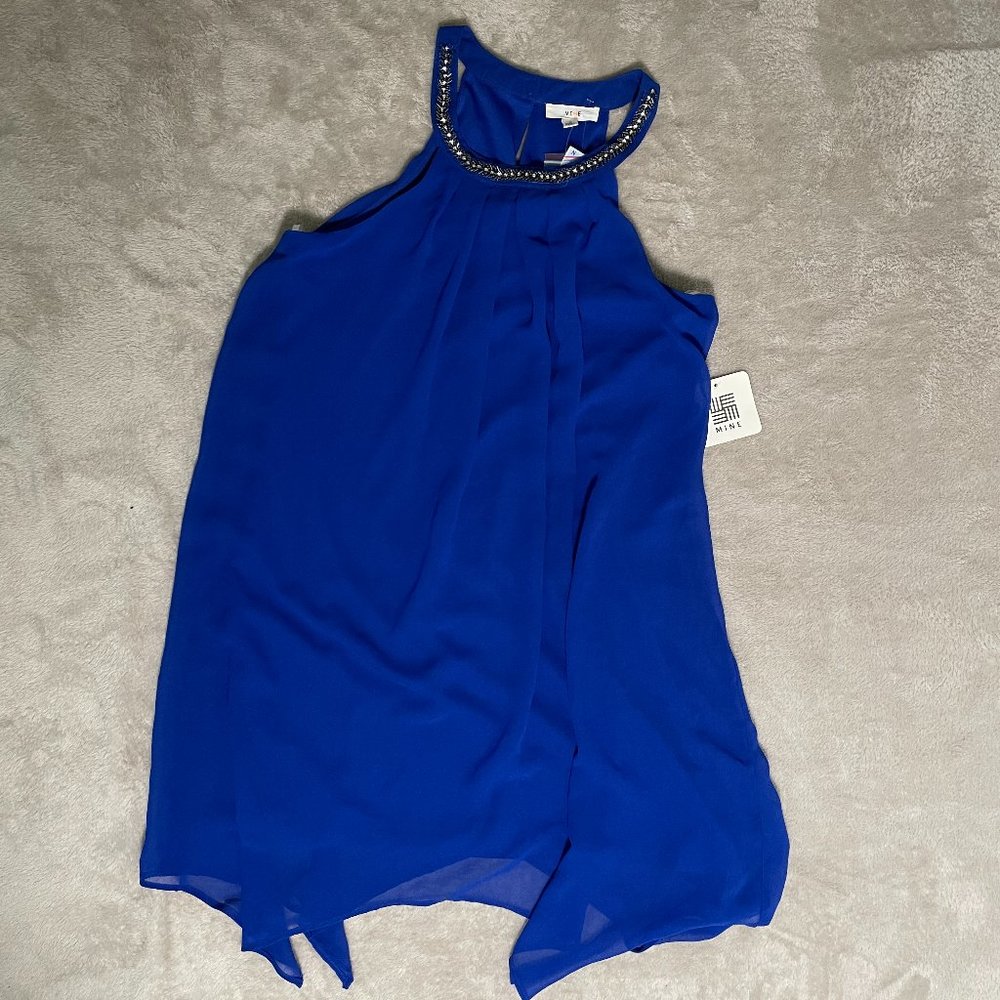 Cobalt Sleeveless Mini Dress